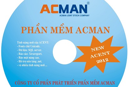 Phần mềm kế toán Acman Acent 2012